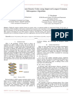 Sequence Similarity Between Genetic Codes Using Improved Longest Common Subsequence Algorithm