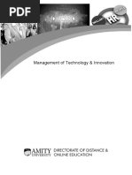 Management of Technology Innovation (SLM)