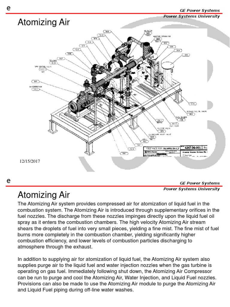 Atomizing Air System | PDF | Nozzle | Combustion