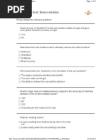 Knowledge Test: Solar Radiation