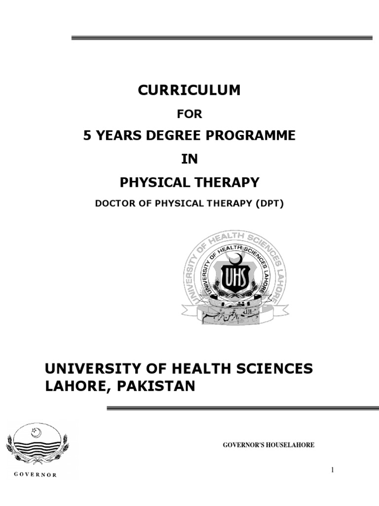 UHS DPT Curriculum Overview 2025 | PDF | Circulatory System | Heart