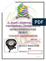 Physics Investigatory Project (XII) Tangent Galvanometer