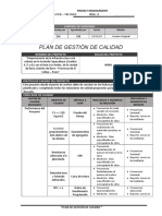 Plan de Gestión de Calidad