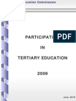 Participation in Tertiary Education 2009