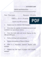 MKU DDE BCA II Old Question Paper