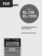 Download Calculator - Sharp El735s Manual by Neil Fletcher SN36725370 doc pdf
