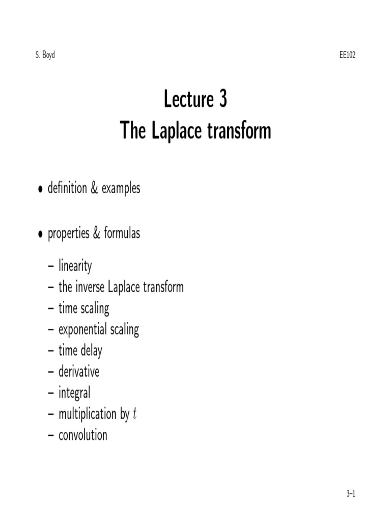 Laplace Transform Methods PDF | PDF