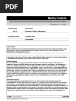 Statement of Intent Form