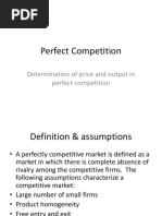 Perfect Competition