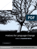HICKEY, R. (2003) Motives For Language Change