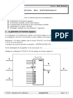 Applications Des Multiplexeurs