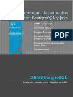 Procedimientos Alamcenados Con PostgreSQL y Java