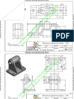 Autodesk educational product CAD drawing CS guide bracket