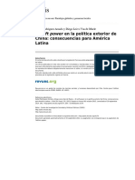 El Soft Power en La Politica Exterior de China Consecuencias Para America Latina