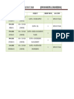 Final Examination Schedule 2017/2018 (Environmental Engineering)