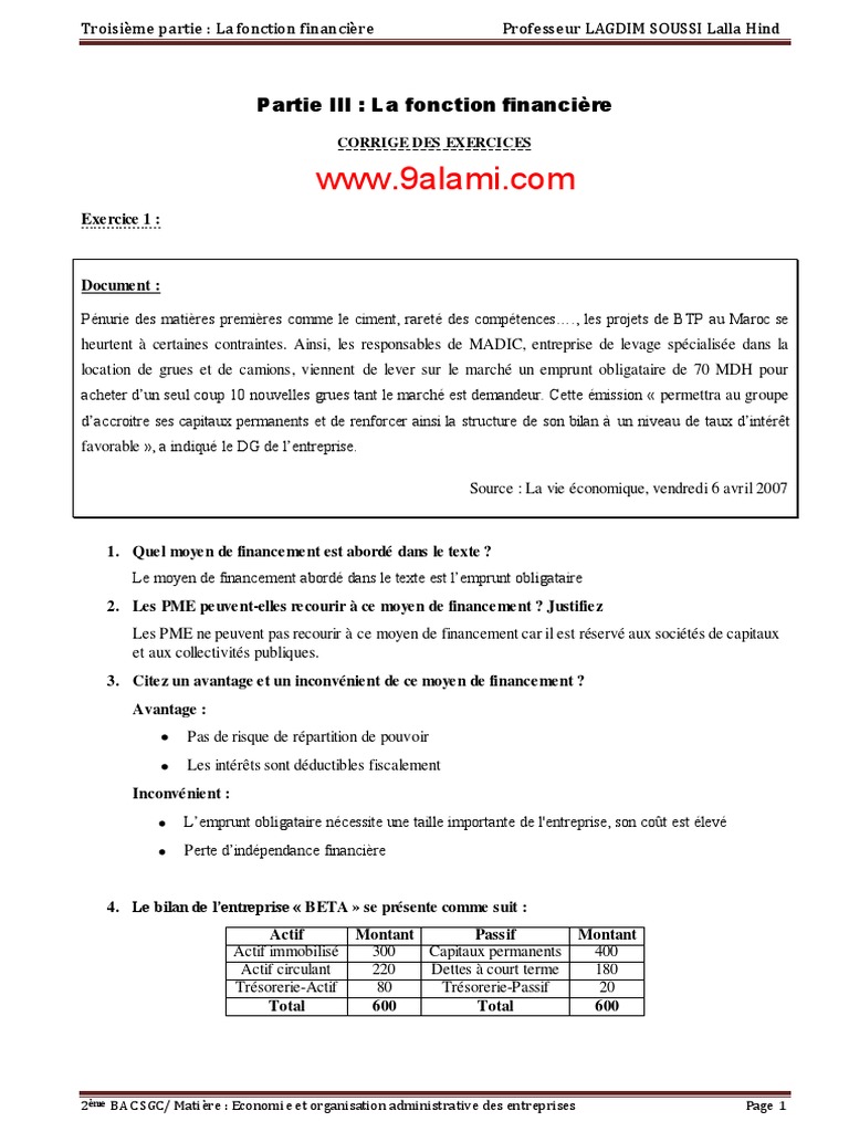 Exercices Corrigés Sur La Synthèse Des Protéines Pdf