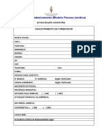 Ficha Cadastral Pessoa Ju Ridic A