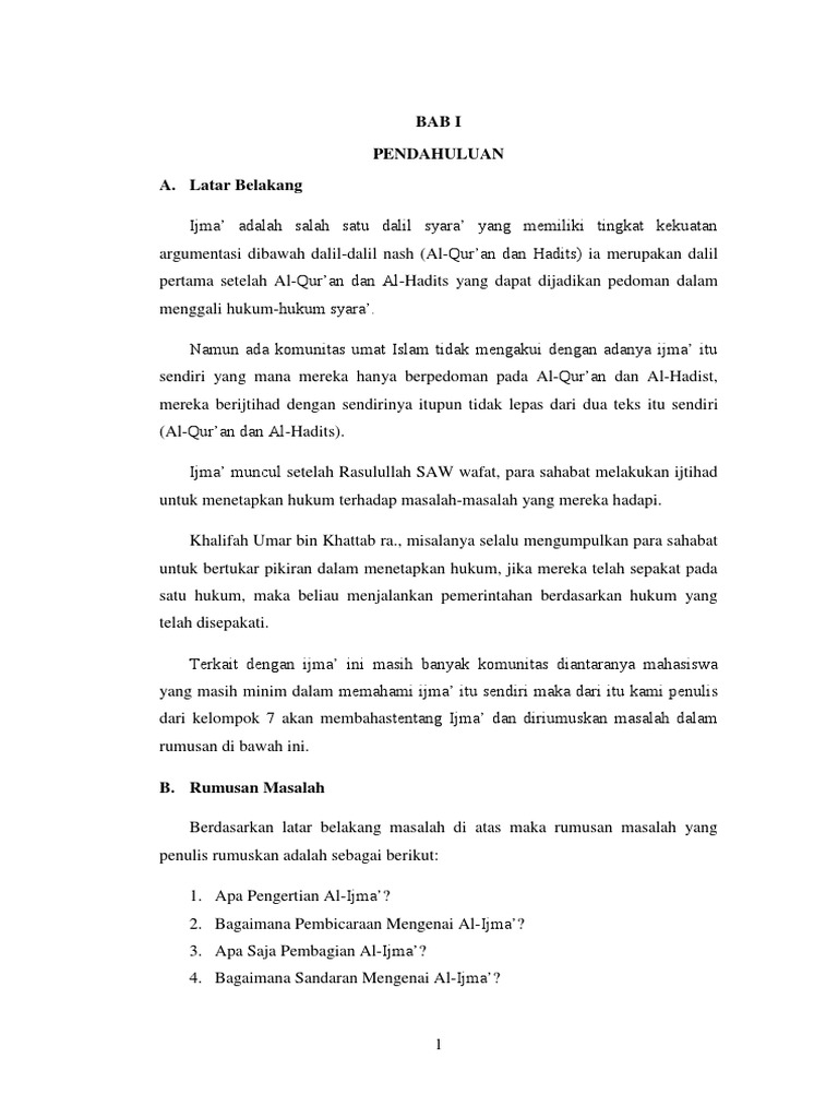 Ushul Fiqh Ijma