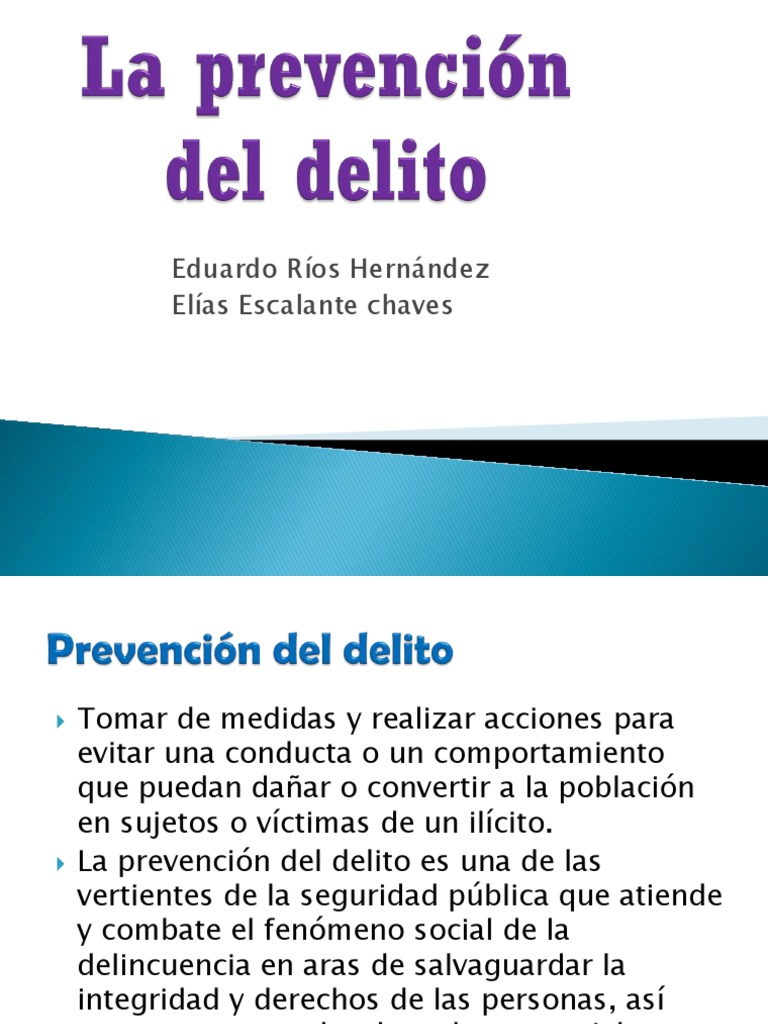 Estrategias de Prevención del Delito en México | PDF | Policía | Juventud