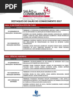 4. Trabalhos Destaque No Salão Do Conhecimento 2017