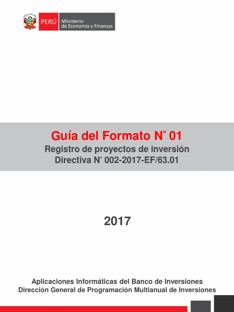 Guía para Llenar el Formato N° 01 | PDF | Point and Click | Ventana ...