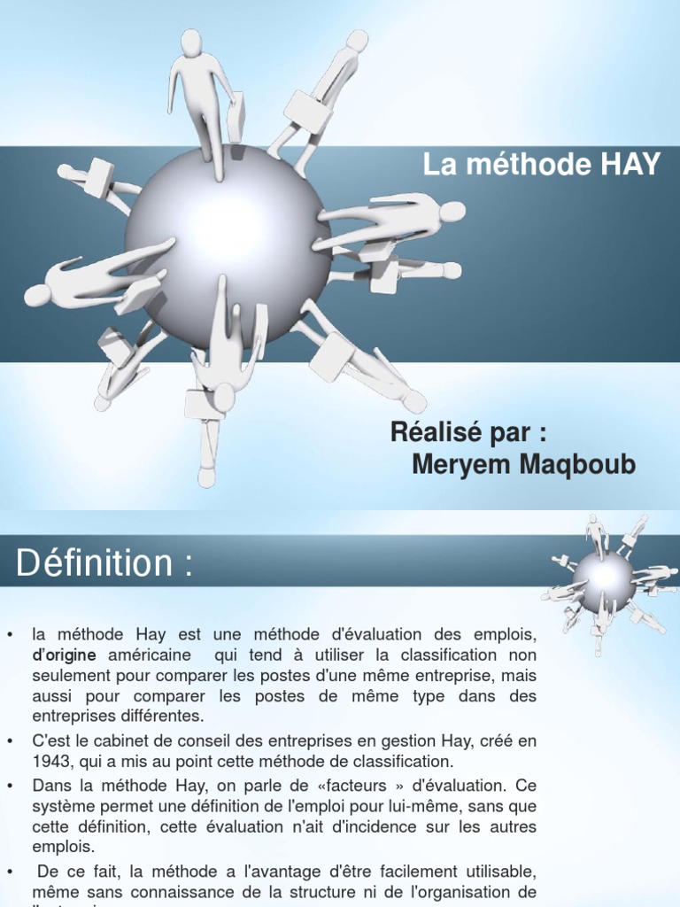 Méthode HAY : Évaluation des postes | PDF | Compétence (Ressources ...