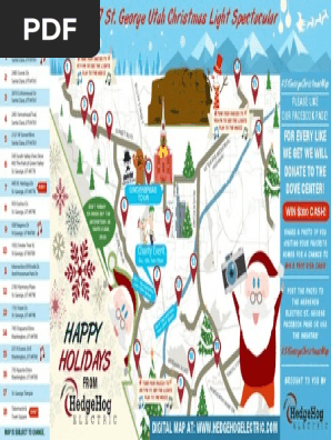 St George Christmas Light Map 2017