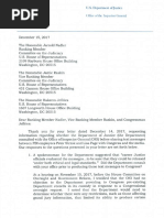 Horowitz Letter To House Judiciary Dems