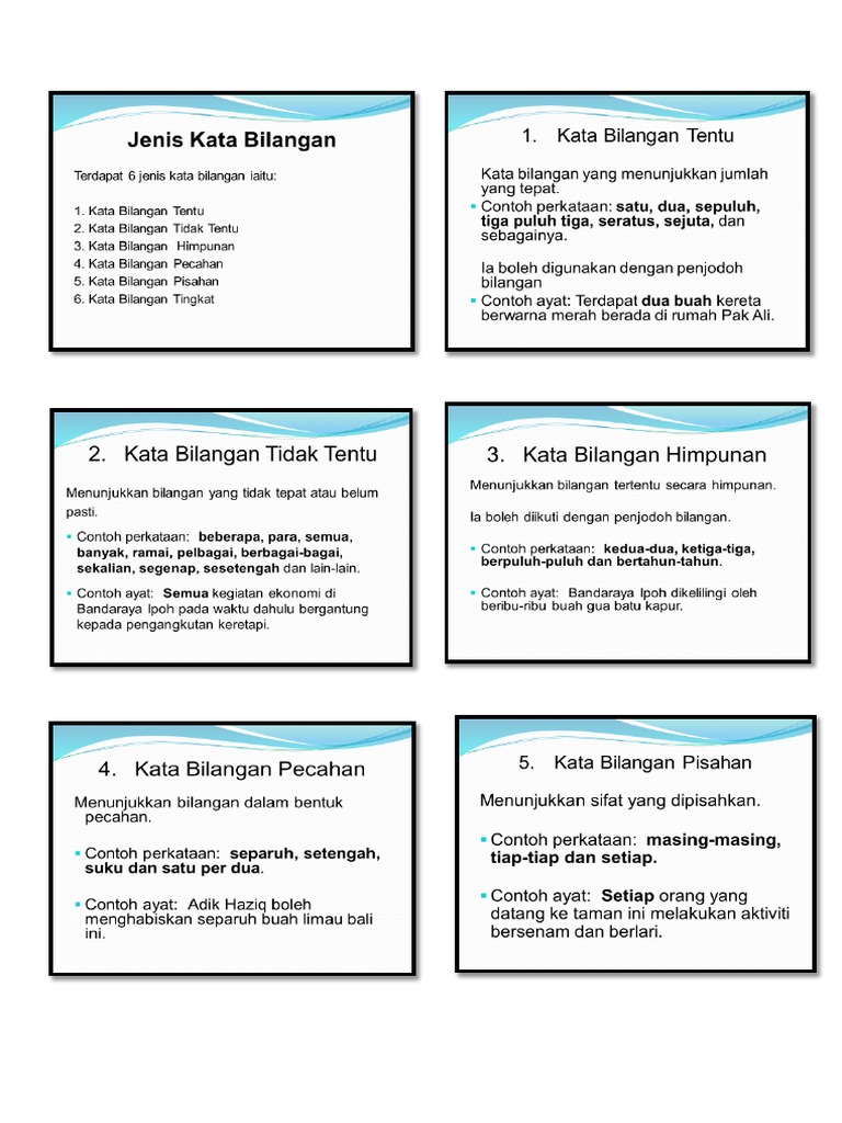 Kata Bilangan