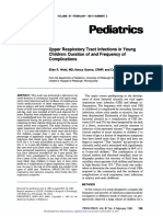 Pediatrics: Upper Respiratory Tract Infections in Young Children: Duration of and Frequency of Complications