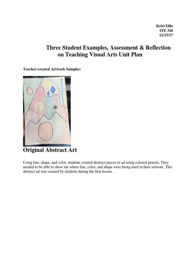 Kindergarten Art Teaching Insights | PDF | Abstract Art | Classroom