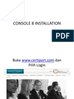 3 Console 8 Installation