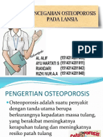 Pencegahan Osteoporosis Pada Lansia