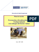 Plan de Accion Prevencion y Erradicacion Del Trabajo Infantil