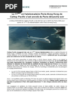 111217 Le 11ème Vol Hebdomadaire Paris-Hong Kong de Cathay Pacific Sest Envolé de Paris Dimanche Soir