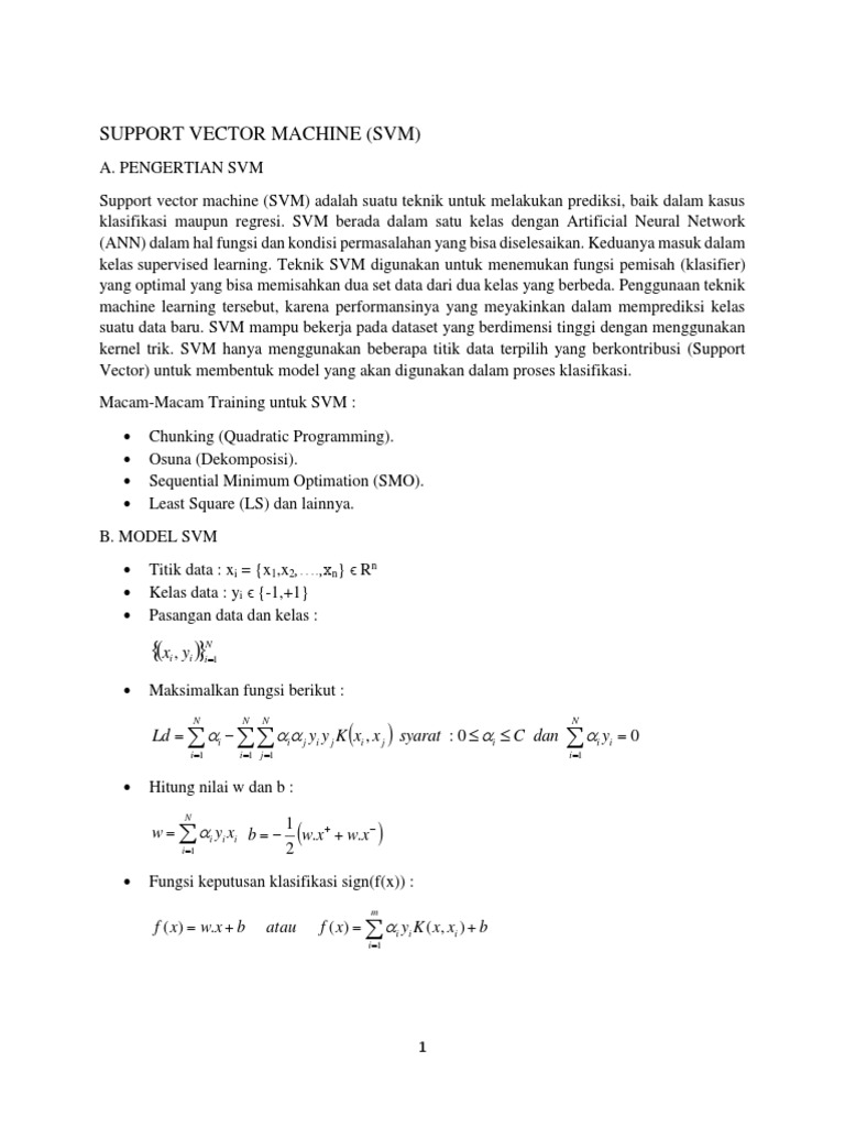 Support Vector Machine | PDF