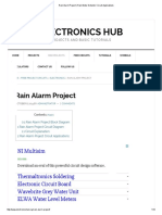 Rain Alarm Project - Rain Water Detector Circuit Applications