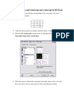 Finding The Slope and X-Intercept and Y-Intercept in MS Exce