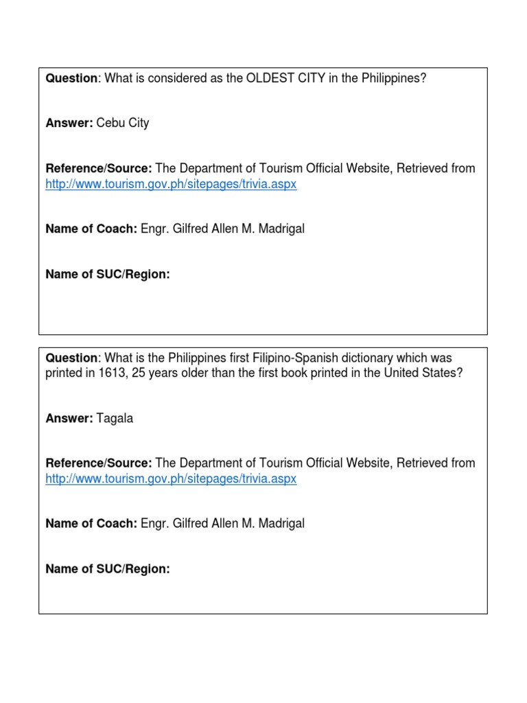 Quiz Bowl Questions PDF Ex Post Facto Law Philippines