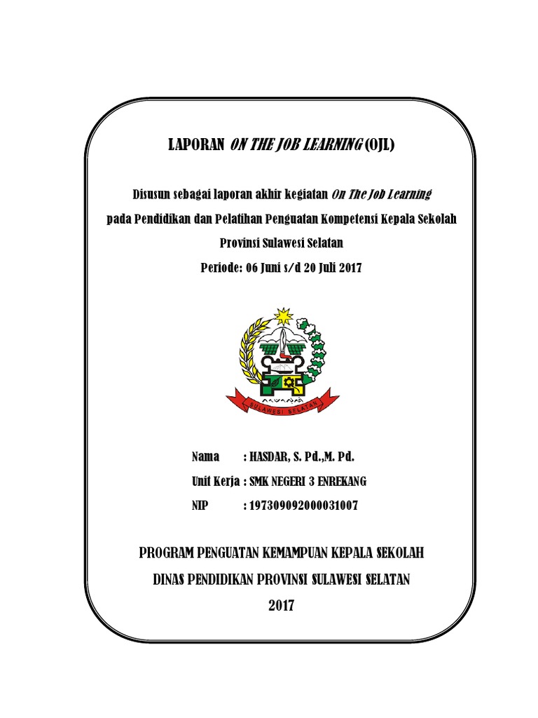Contoh Laporan Ojl
