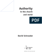 Authority in The Church and World