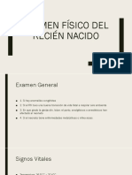 Examen Físico Del Recién Nacido