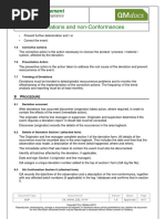 Deviations and Non Conformances SOP PDF