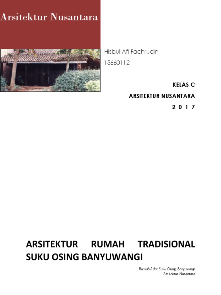 104 Gambar Rumah Adat Suku Osing Gratis
