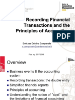 2. Recording Financial Transactions and the Principles of Accounting