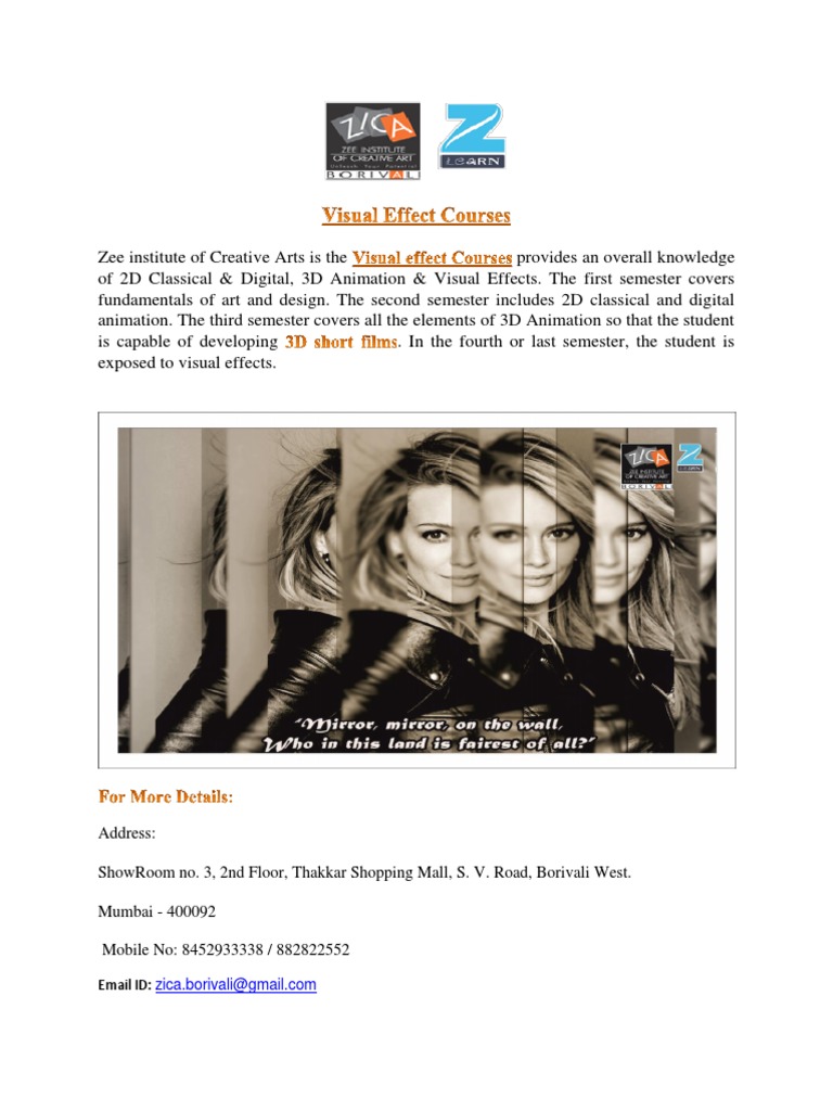 Visual Effect Courses PDF