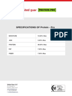 United Guar Protein Pro Datasheet PDF