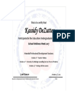 kassidy dezutter ww certificate