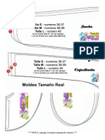 Moldes Tamaño Real Chatita Listo