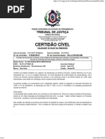 Certidão Estadual 2º Grau - Cível